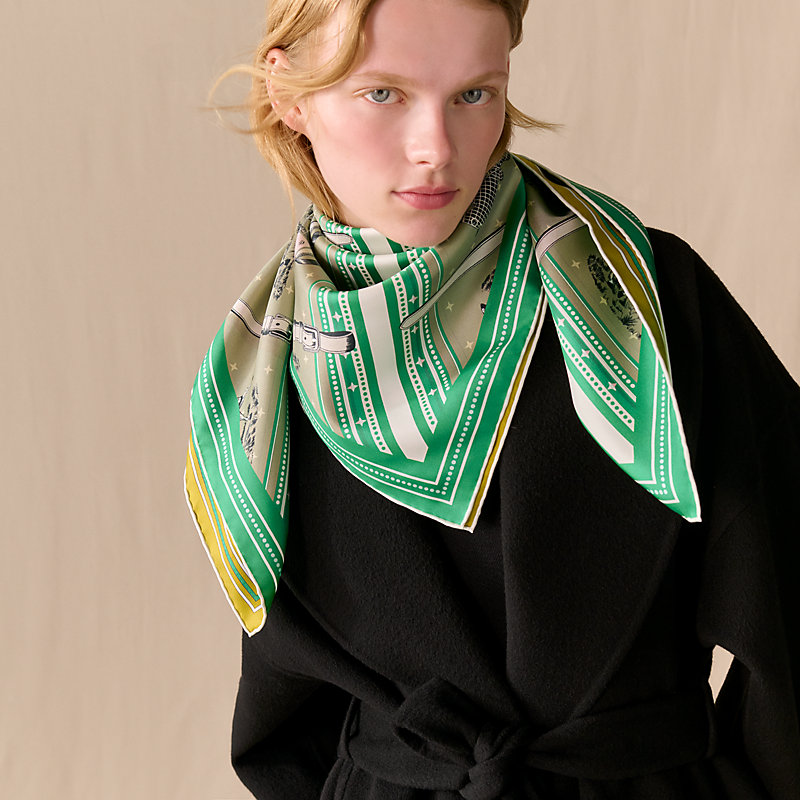 カレ ダブルフェイス90 《馬着》 | Hermès - エルメス-公式サイト